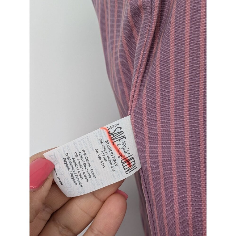 Man Save The Queen Button Up Blazer Men Size Xl C… - image 3